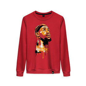 Женский свитшот хлопок Lebron James: в Ухте, 100% хлопок | прямой крой, круглый вырез, на манжетах и по низу широкая трикотажная резинка  | lebron | lebron james | леброн джэймс