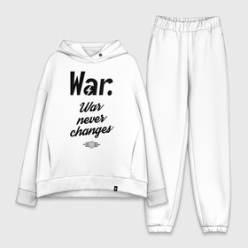 Женский костюм хлопок Oversize с принтом Fallout   War never changes в Ухте,  |  | fallout | vault | радиация | фаллоут | фолл | фоллаут