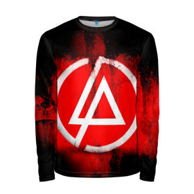 Мужской лонгслив 3D с принтом Linkin Park в Ухте, 100% полиэстер | длинные рукава, круглый вырез горловины, полуприлегающий силуэт | linkin park | линкин парк | логотип | рок