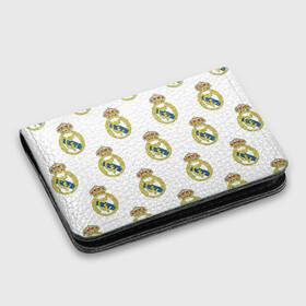 Картхолдер с принтом с принтом Real Madrid в Ухте, натуральная матовая кожа | размер 7,3 х 10 см; кардхолдер имеет 4 кармана для карт; | real madrid | реал мадрид | спорт | фк | футбол