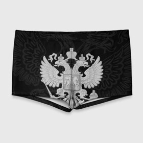 Мужские купальные плавки 3D с принтом Герб России в Ухте, Полиэстер 85%, Спандекс 15% |  | герб | патриот | россия | рф