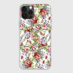 Чехол для iPhone 12 Pro Max с принтом Цветы в Ухте, Силикон |  | Тематика изображения на принте: роза | роспись | цветы