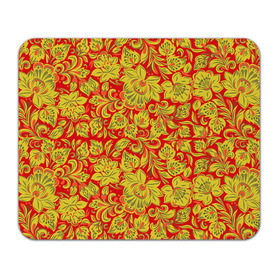 Коврик прямоугольный с принтом Хохлома в Ухте, натуральный каучук | размер 230 х 185 мм; запечатка лицевой стороны | роспись | узор | хохлома