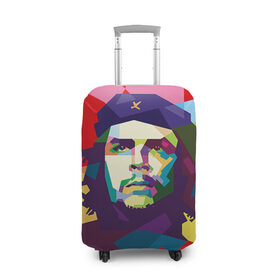 Чехол для чемодана 3D Че Гевара: в Ухте, 86% полиэфир, 14% спандекс | двустороннее нанесение принта, прорези для ручек и колес | че гевара