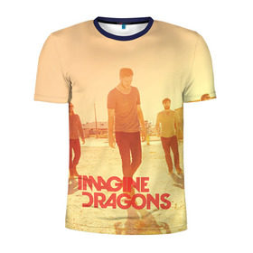 Мужская футболка 3D спортивная с принтом Imagine Dragons в Ухте, 100% полиэстер с улучшенными характеристиками | приталенный силуэт, круглая горловина, широкие плечи, сужается к линии бедра | rock | имэджн драгонз | рок
