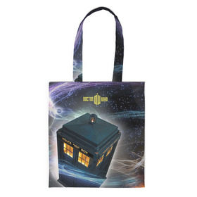 Сумка 3D повседневная с принтом Тардис в Ухте, 100% полиэстер | Плотность: 200 г/м2; Размер: 34×35 см; Высота лямок: 30 см | doctor who | будка | доктор кто | сериал | тардис