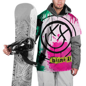 Накидка на куртку 3D с принтом blink 182 в Ухте, 100% полиэстер |  | rock | блинк | рок