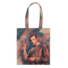 Сумка 3D повседневная с принтом Доктор кто в Ухте, 100% полиэстер | Плотность: 200 г/м2; Размер: 34×35 см; Высота лямок: 30 см | doctor who | доктор кто | сериал