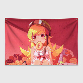 Флаг-баннер Ошино Шинобу: в Ухте, 100% полиэстер | размер 67 х 109 см, плотность ткани — 95 г/м2; по краям флага есть четыре люверса для крепления | oshino | shinobu | ошино | синобу | шинобу