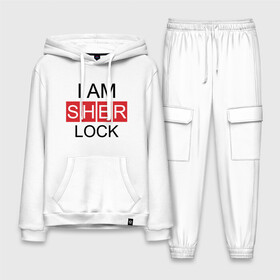 Мужской костюм хлопок с толстовкой с принтом Шерлок (SHERLOCK) в Ухте,  |  | Тематика изображения на принте: 