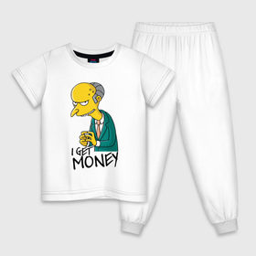 Детская пижама хлопок с принтом Mr Burns get money в Ухте, 100% хлопок |  брюки и футболка прямого кроя, без карманов, на брюках мягкая резинка на поясе и по низу штанин
 | get | i | money | simpsons