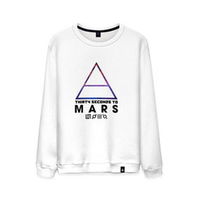 Мужской свитшот хлопок с принтом Thirty seconds to mars cosmos в Ухте, 100% хлопок |  | 30 | cosmos | mars | seconds | to