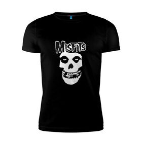 Мужская футболка премиум Отбросы: в Ухте, 92% хлопок, 8% лайкра | приталенный силуэт, круглый вырез ворота, длина до линии бедра, короткий рукав | misfits