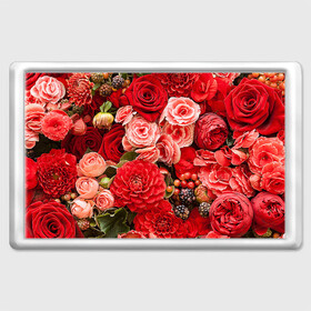 Магнит 45*70 с принтом Цветы в Ухте, Пластик | Размер: 78*52 мм; Размер печати: 70*45 | flower | девушкам | розы | цветочки | цветы