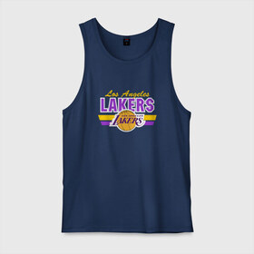 Мужская майка хлопок с принтом Los Angeles Lakers в Ухте, 100% хлопок |  | basketball | lakers | баскетболл | лос анджелес | нба