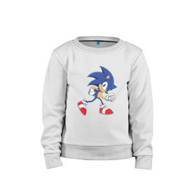 Детский свитшот хлопок с принтом Sonic the Hedgehog в Ухте, 100% хлопок | круглый вырез горловины, эластичные манжеты, пояс и воротник | sonic | sonic the hedgehogсега | олдскул | соник