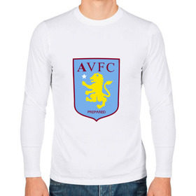 Мужской лонгслив хлопок с принтом Астон Вилла в Ухте, 100% хлопок |  | Тематика изображения на принте: астон виллаastonvilla | астонвилла