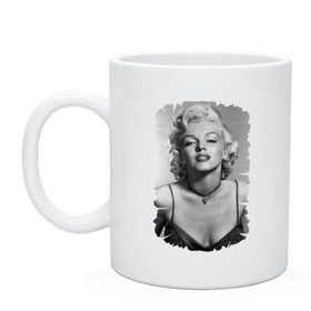 Кружка с принтом Секс-символ Мэрилин Монро в Ухте, керамика | объем — 330 мл, диаметр — 80 мм. Принт наносится на бока кружки, можно сделать два разных изображения | Тематика изображения на принте: marilyn monroe | актриса | мэрилин монро | певица