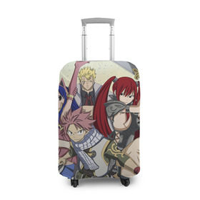 Чехол для чемодана 3D Fairy tail: в Ухте, 86% полиэфир, 14% спандекс | двустороннее нанесение принта, прорези для ручек и колес | anime | fairy tail | аниме | фейри тейл | хвост феи