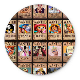 Коврик круглый с принтом One Piece в Ухте, резина и полиэстер | круглая форма, изображение наносится на всю лицевую часть | anime | one piece | аниме | ван пис