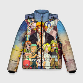 Зимняя куртка для мальчиков 3D с принтом One Piece в Ухте, ткань верха — 100% полиэстер; подклад — 100% полиэстер, утеплитель — 100% полиэстер | длина ниже бедра, удлиненная спинка, воротник стойка и отстегивающийся капюшон. Есть боковые карманы с листочкой на кнопках, утяжки по низу изделия и внутренний карман на молнии. 

Предусмотрены светоотражающий принт на спинке, радужный светоотражающий элемент на пуллере молнии и на резинке для утяжки | anime | one piece | аниме | ван пис