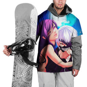 Накидка на куртку 3D с принтом Токийский Гуль в Ухте, 100% полиэстер |  | anime | ghoul | tokyo | tokyo ghoul | гуль