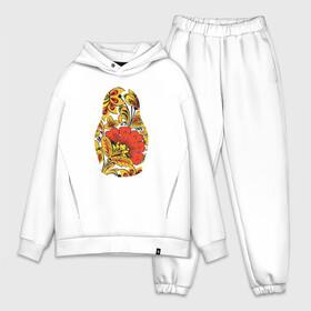 Мужской костюм хлопок OVERSIZE с принтом Матрёшка хохлома в Ухте,  |  | матрёшка | матрёшка хохломахохлома | орнамент | узор