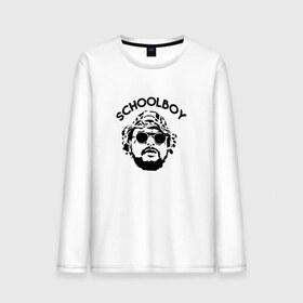Мужской лонгслив хлопок с принтом Schoolboy q в Ухте, 100% хлопок |  | rap | schoolboy q | рэп | скулбой