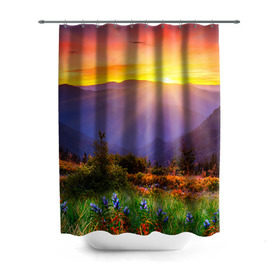 Штора 3D для ванной Природа: в Ухте, 100% полиэстер | плотность материала — 100 г/м2. Стандартный размер — 146 см х 180 см. По верхнему краю — пластиковые люверсы для креплений. В комплекте 10 пластиковых колец | горы | закат | облака | пейзаж