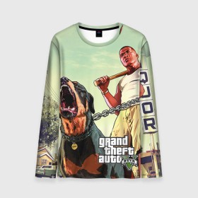 Мужской лонгслив 3D с принтом GTA в Ухте, 100% полиэстер | длинные рукава, круглый вырез горловины, полуприлегающий силуэт | Тематика изображения на принте: auto | five | grand | gta | theft | гта