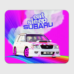 Коврик прямоугольный с принтом Subaru в Ухте, натуральный каучук | размер 230 х 185 мм; запечатка лицевой стороны | ej20 | forester | jdm | sf5 | subaru | субару | форестер