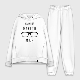 Женский костюм хлопок Oversize с принтом Kingsman Manners maketh man. в Ухте,  |  | kingsman manners maketh man. кингсмен