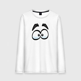 Мужской лонгслив хлопок ГЛАЗА / EYES: в Ухте, 100% хлопок |  | взгляд | глаза | глаза   eyesмультик | иллюстрация | комикс | эмоции