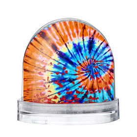 Водяной шар с принтом Tie dye в Ухте, Пластик | Изображение внутри шара печатается на глянцевой фотобумаге с двух сторон | tie dye