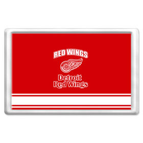 Магнит 45*70 с принтом Detroit red wings в Ухте, Пластик | Размер: 78*52 мм; Размер печати: 70*45 | detroit red wings | nhl | спорт | хоккей