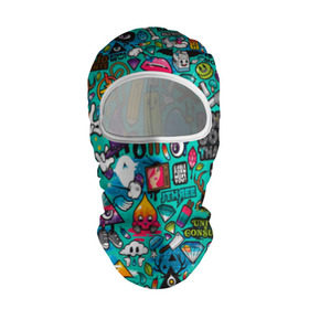 Балаклава 3D стикербомбинг: в Ухте, 100% полиэстер, ткань с особыми свойствами — Activecool | плотность 150–180 г/м2; хорошо тянется, но при этом сохраняет форму. Закрывает шею, вокруг отверстия для глаз кайма. Единый размер | sticker bombing | комикс | стикер | стикер бомбинг | стикербомбинг