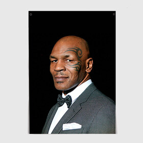 Постер с принтом Тайсон в Ухте, 100% бумага
 | бумага, плотность 150 мг. Матовая, но за счет высокого коэффициента гладкости имеет небольшой блеск и дает на свету блики, но в отличии от глянцевой бумаги не покрыта лаком | майк тайсон