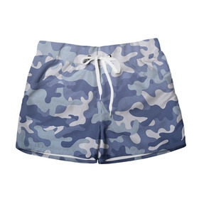 Женские шорты 3D с принтом Камуфляж в Ухте, 100% полиэстер | прямой крой, два кармана без застежек по бокам. Мягкая трикотажная резинка на поясе, внутри которой широкие завязки. Длина до середины бедра | army | military | армия