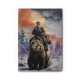 Обложка для автодокументов Медведь: в Ухте, натуральная кожа |  размер 19,9*13 см; внутри 4 больших “конверта” для документов и один маленький отдел — туда идеально встанут права | лес | медведь | мишка | патриот | россия | я русский