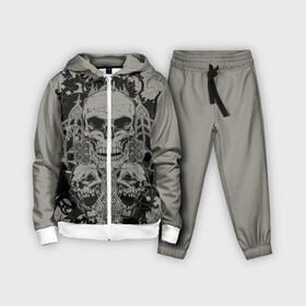 Детский костюм 3D с принтом Skulls в Ухте,  |  | skull | skulls | череп | черепа
