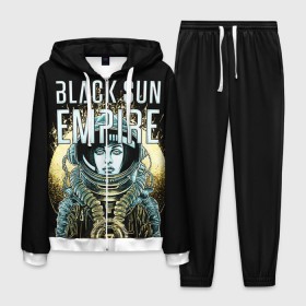 Мужской костюм 3D с принтом Black Sun Empire в Ухте, 100% полиэстер | Манжеты и пояс оформлены тканевой резинкой, двухслойный капюшон со шнурком для регулировки, карманы спереди | Тематика изображения на принте: empire
