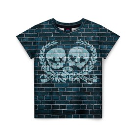 Детская футболка 3D с принтом Green Day в Ухте, 100% гипоаллергенный полиэфир | прямой крой, круглый вырез горловины, длина до линии бедер, чуть спущенное плечо, ткань немного тянется | green day | rock | грин дей | рок