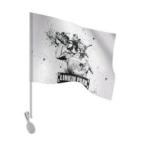 Флаг для автомобиля Linkin Park: в Ухте, 100% полиэстер | Размер: 30*21 см | linkin park | rock | линкин парк | рок