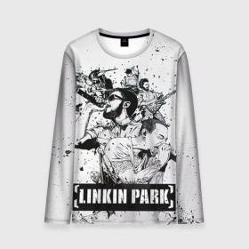 Мужской лонгслив 3D с принтом Linkin Park в Ухте, 100% полиэстер | длинные рукава, круглый вырез горловины, полуприлегающий силуэт | linkin park | rock | линкин парк | рок