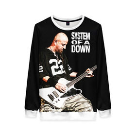 Женский свитшот 3D с принтом System of a Down в Ухте, 100% полиэстер с мягким внутренним слоем | круглый вырез горловины, мягкая резинка на манжетах и поясе, свободная посадка по фигуре | hard rock | metal | rock | serj | system of a down | tankian | метал | рок | систем | танкян | хардрок