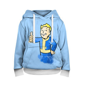 Детская толстовка 3D с принтом Fallout в Ухте, 100% полиэстер | двухслойный капюшон со шнурком для регулировки, мягкие манжеты на рукавах и по низу толстовки, спереди карман-кенгуру с мягким внутренним слоем | fallout | бункер | постапокалиптические | фалаут | фаллаут | фолаут | фоллаут