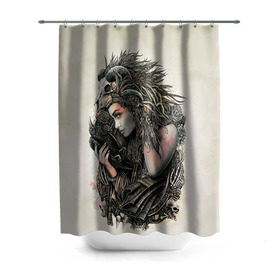 Штора 3D для ванной Немезида: в Ухте, 100% полиэстер | плотность материала — 100 г/м2. Стандартный размер — 146 см х 180 см. По верхнему краю — пластиковые люверсы для креплений. В комплекте 10 пластиковых колец | арт | кристофер ловелл | мода | немезида | стиль | хит