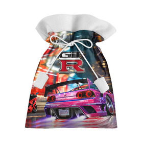 Подарочный 3D мешок с принтом Nissan GTR в Ухте, 100% полиэстер | Размер: 29*39 см | Тематика изображения на принте: gtr | nismo | nissan | nissan gtr | гтр | низмо | ниссан