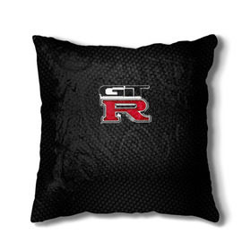 Подушка 3D с принтом Nissan GTR в Ухте, наволочка – 100% полиэстер, наполнитель – холлофайбер (легкий наполнитель, не вызывает аллергию). | состоит из подушки и наволочки. Наволочка на молнии, легко снимается для стирки | gtr | nismo | nissan | nissan gtr | гтр | низмо | ниссан