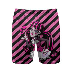 Мужские шорты 3D спортивные с принтом Draculaura в Ухте,  |  | монстер хай